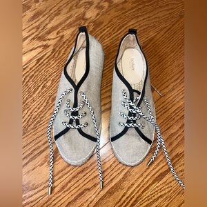 Botkier Tan and Black Espadrilles Elegant Design